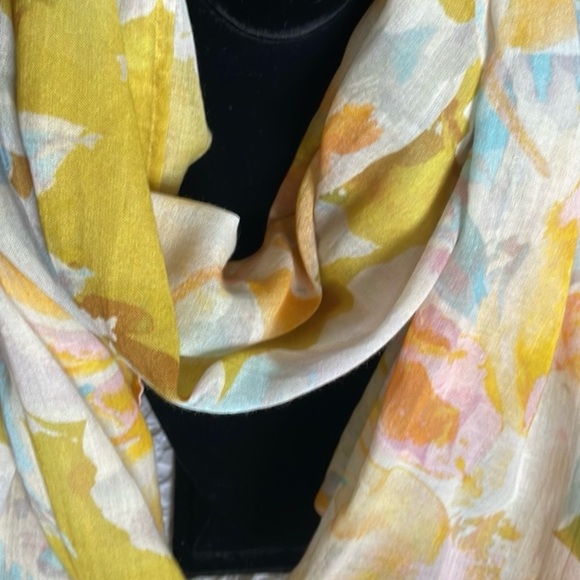 Soft Surroundings Floral Scarf 100% Cotton NWT - Picture 7 of 12